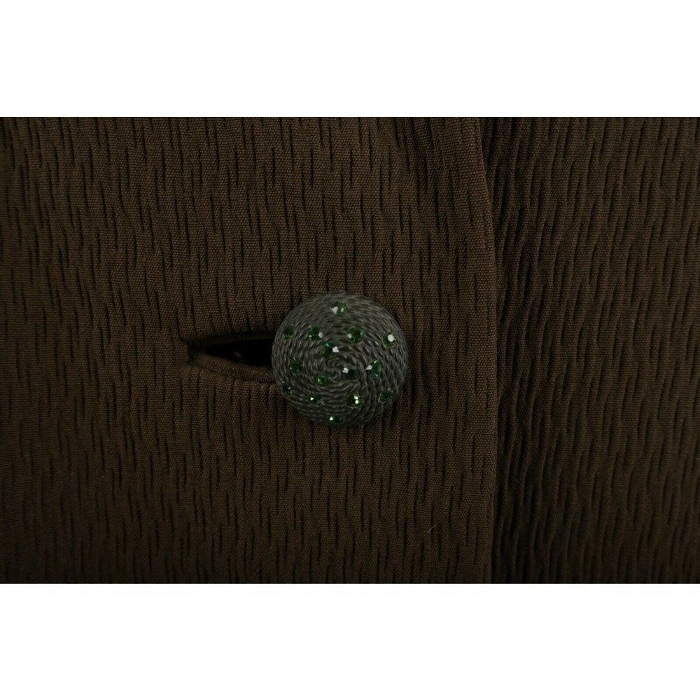 Vintage 1960s Forstmann Womens Green Long Coat Big - Picture 2 of 6